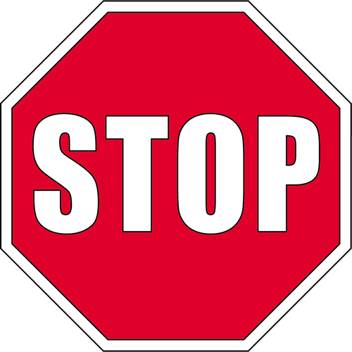 Stop Sign Criminal Attorney Fresno Ca - Clipart Stop Sign (500x500), Png Download