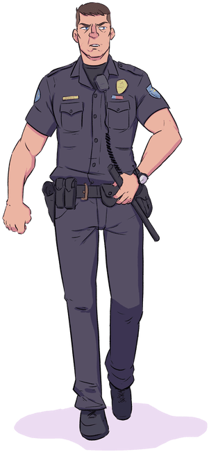 Artists - Police Officer (565x800), Png Download
