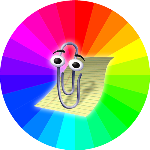 Clippy - Pregnant Clippy (500x500), Png Download