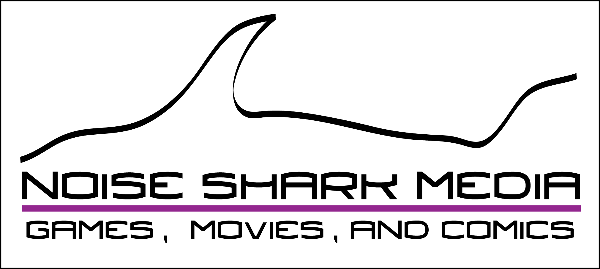 Noise Shark Media Logo Framed (2020x905), Png Download