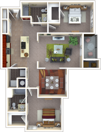 All - Layoutsberkeley - Autumn Breeze Apartments (640x480), Png Download