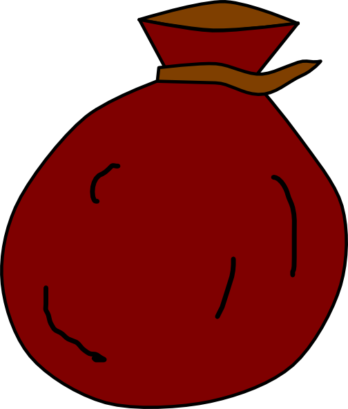 Clip Art At Clker Com Vector Online - Coin Bag Clip Art (504x592), Png Download
