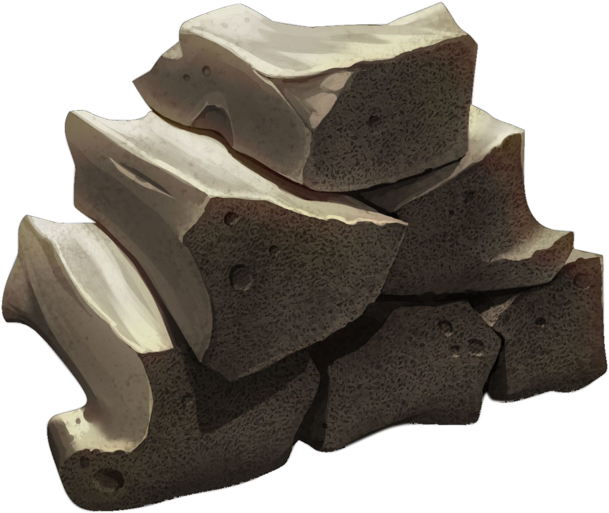 Bone Bricks - Chocolate (1260x1075), Png Download