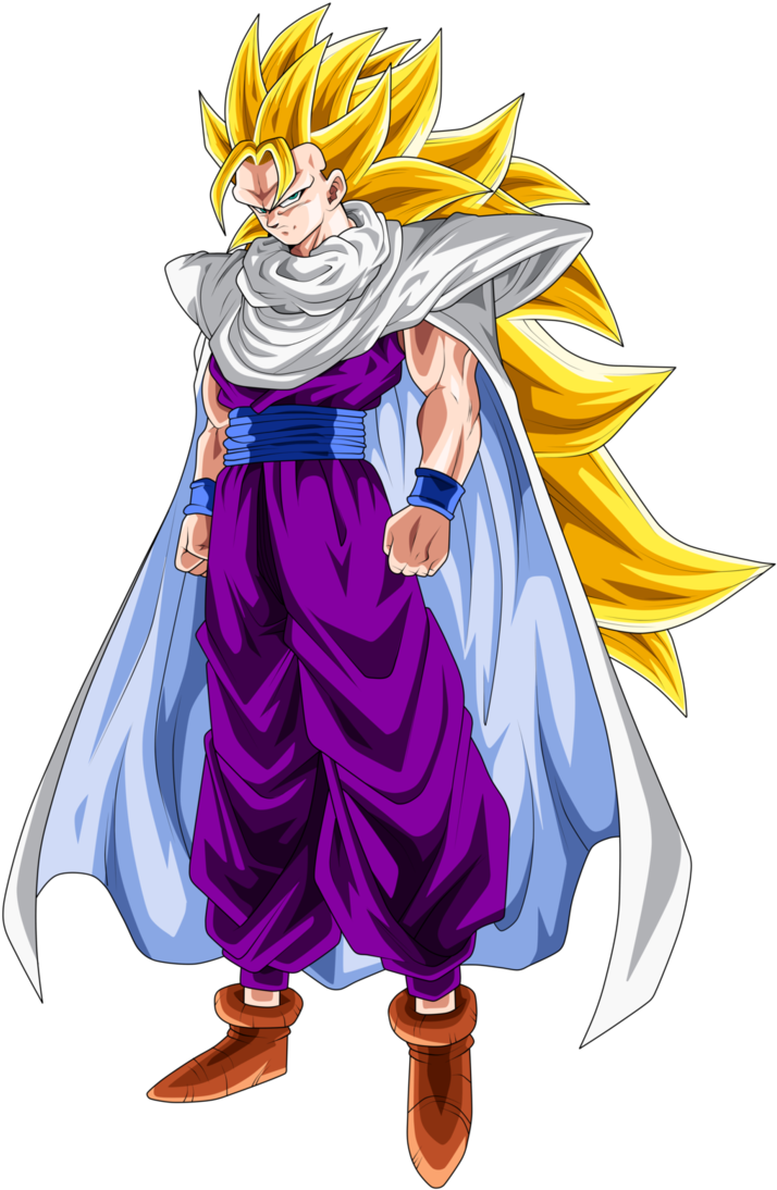 Gohan Super Saiyan 3 Special 700 Watchers By Frost - Gohan Adult Super Saiyan 3 (720x1108), Png Download