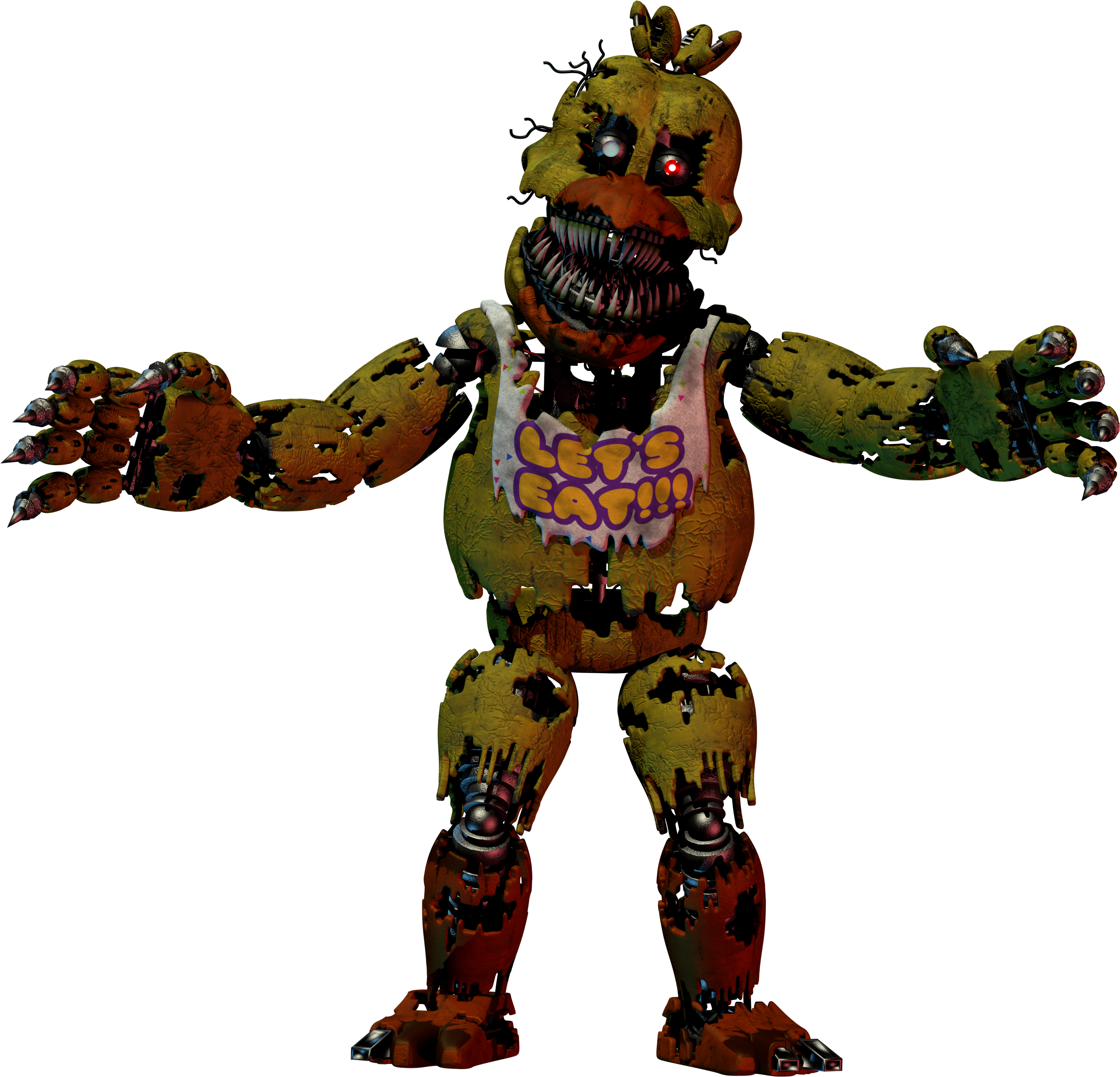 Modelnightmare Chica - Nightmare Chica (2880x2880), Png Download