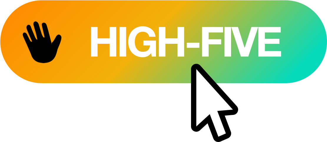 High-five Button - Button (1264x1264), Png Download