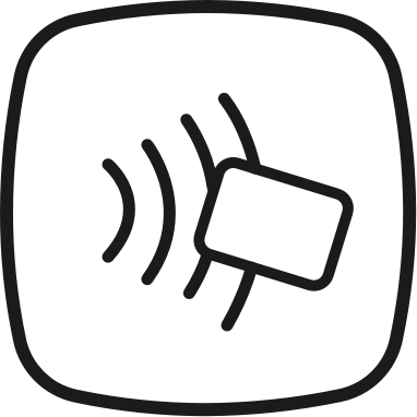 Contactless Made Effortless - Contactless Payment Icon Png (382x382), Png Download