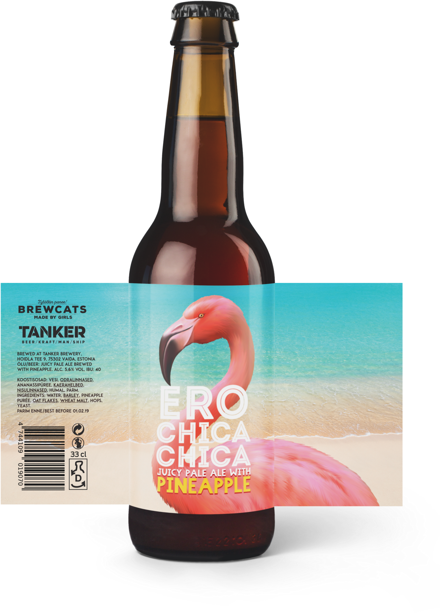 Ero Chica Chica - Beer (1600x2361), Png Download