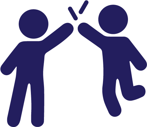 High Five Icon Satisfaccion Al Cliente Icono Full Size Png Download Seekpng