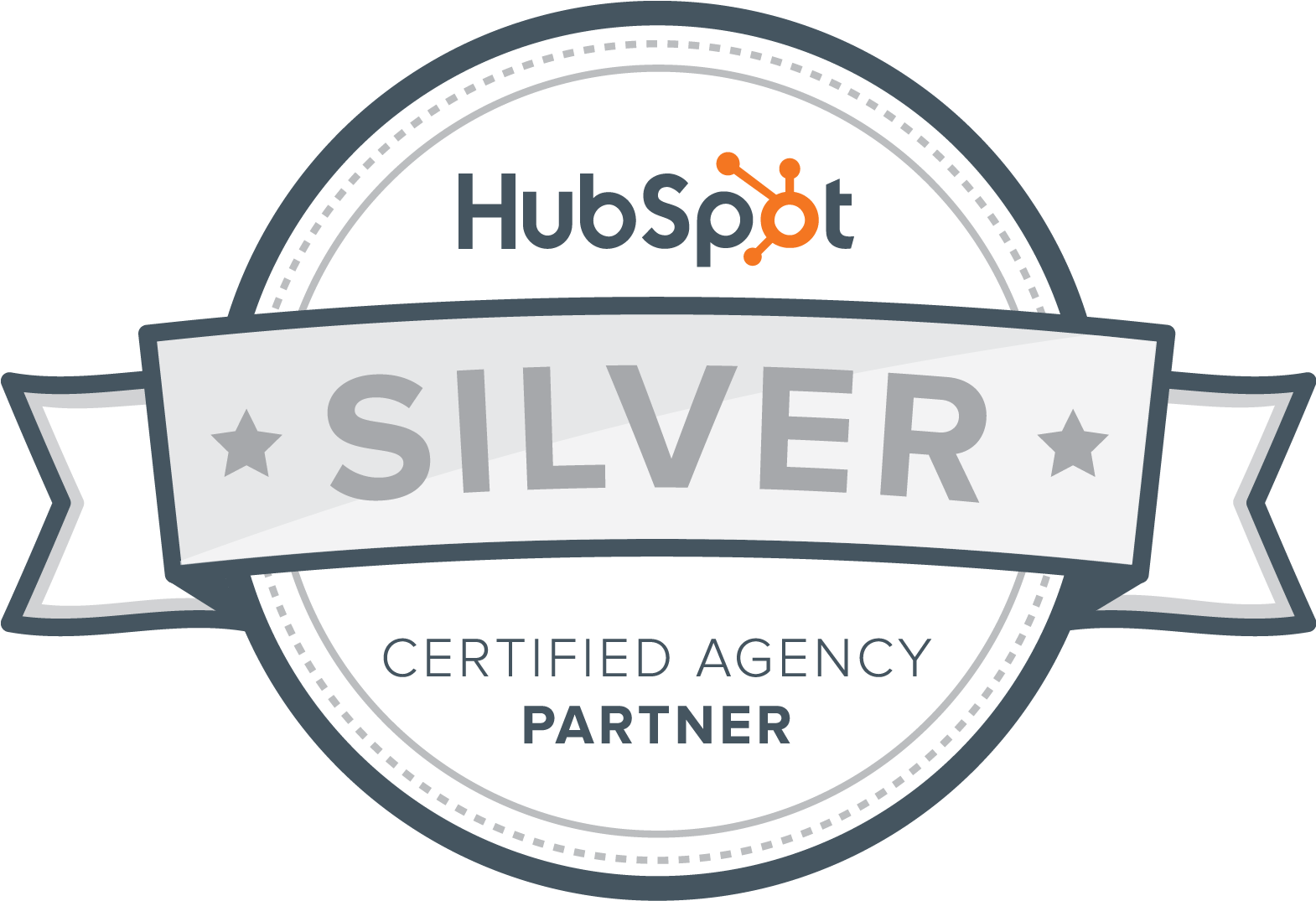 Hubspot Partner Inbound Marketing - Hubspot Silver Partner (1569x1082), Png Download
