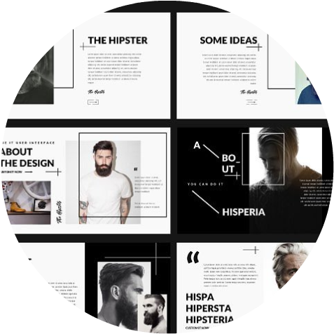 Hipster Presentation - Presentation (569x523), Png Download