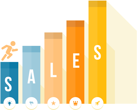 Craigslist Sales Chart - Vector Graphics (500x450), Png Download