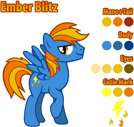 “my Oc Ember Blitz - Mlp Pegasi Oc Cutie Marks (500x491), Png Download
