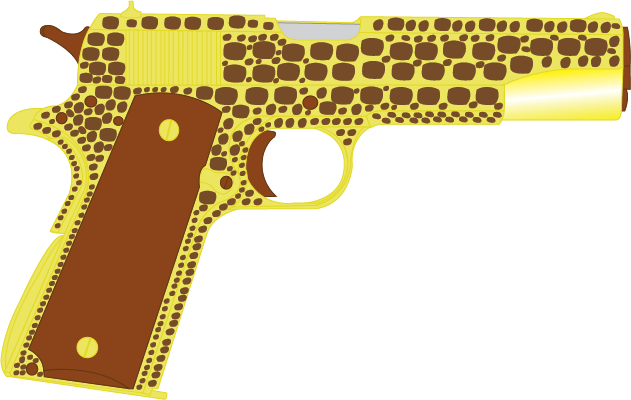 Connie's Colt Govt 1911 - Ranged Weapon (631x400), Png Download