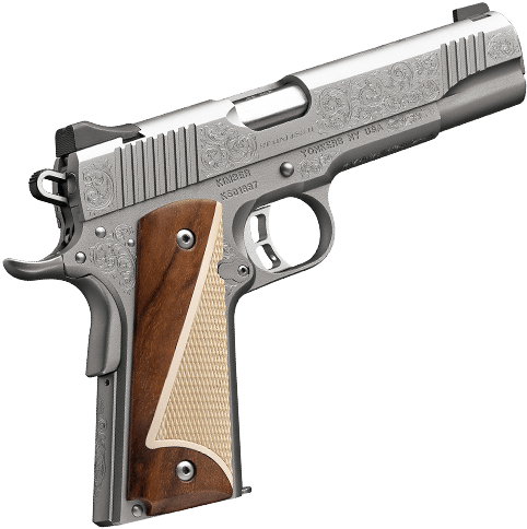 New Kimber Stainless Ii 1911 Classic Custom Engraved - Kimber Stainless Ii Classic Engraved (532x495), Png Download
