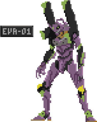 Eva 01 - Alex Bass (500x500), Png Download