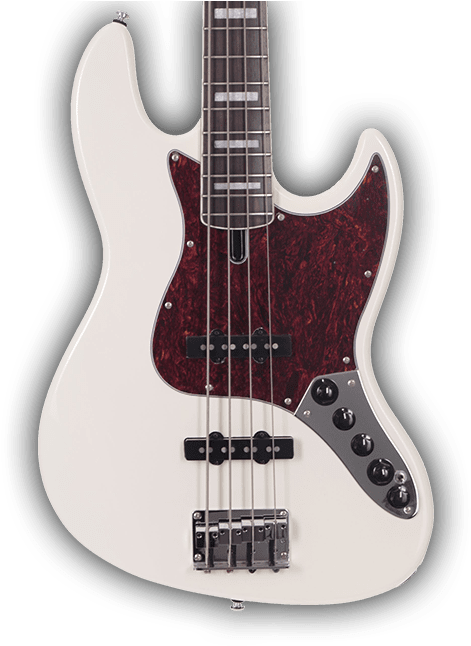 Best Bass Guitars Under £500 - Fender Jazz Bass Olympic White (550x650), Png Download