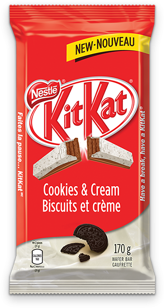 Kit Kat Flavours - Kitkat Cookies & Cream (600x600), Png Download