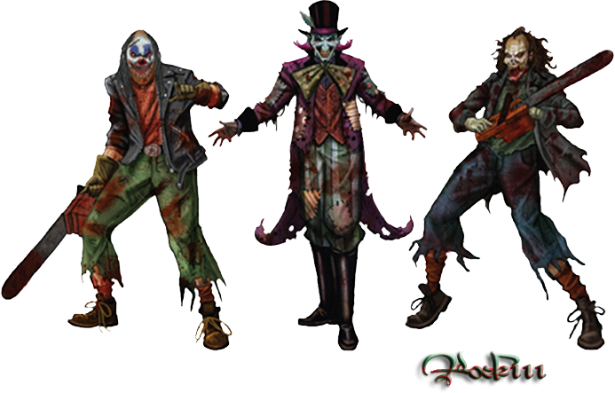 Killer Clowns - Halloween Horror Nights 2010 (693x443), Png Download