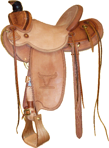 Officer's Modified Low Moose - Saddle (400x534), Png Download