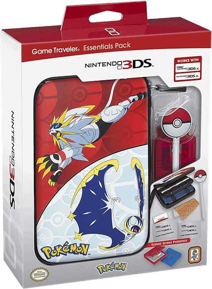 Nintendo 3dsxl Game Traveller Essentials Pack - Nintendo 2ds Xl Pokemon Carrying Case (600x600), Png Download