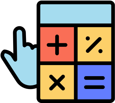 Income Tax Calculator - Calculator App Sign (522x522), Png Download