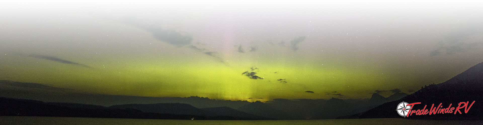When, Where, And How To See The Aurora Borealis - Painting (1920x500), Png Download