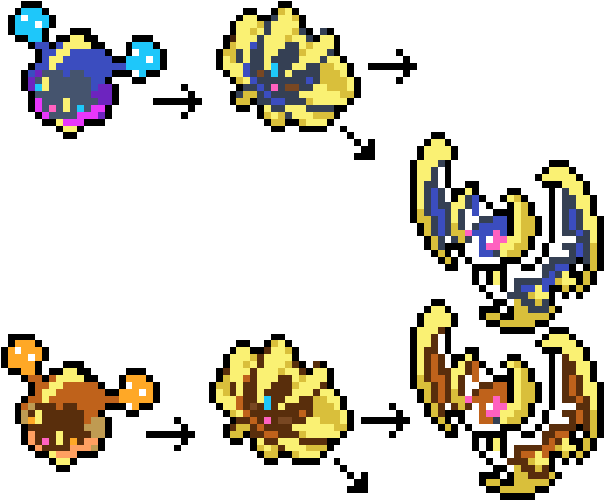 Halloween Cosmog, Cosmoem, Lunala - Circle (880x740), Png Download