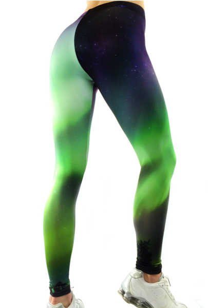 Aurora Sky Leggings - Leggings (600x600), Png Download