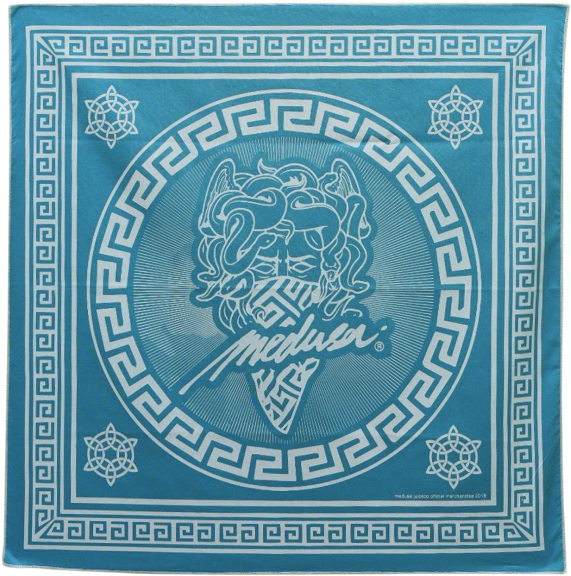 Light Blue Bandit Signature Bandana - Circle (650x650), Png Download