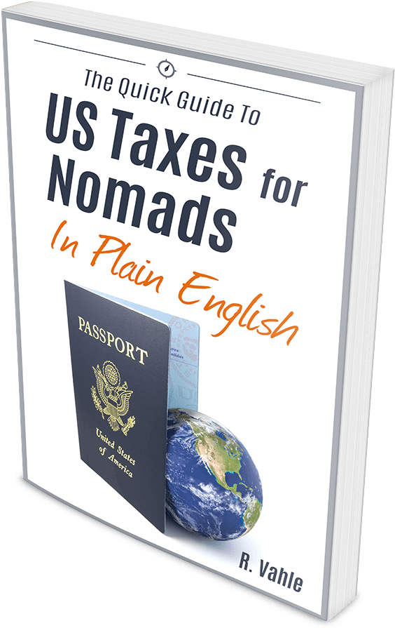 Us Taxes For Nomads Book Cover 3 3d Compr - Globe (740x1000), Png Download