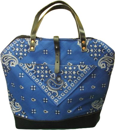 Blue Bandana Tote Bag - 120 Units Of Bandana-royal Blue Paisley Wholesale Bulk (700x524), Png Download