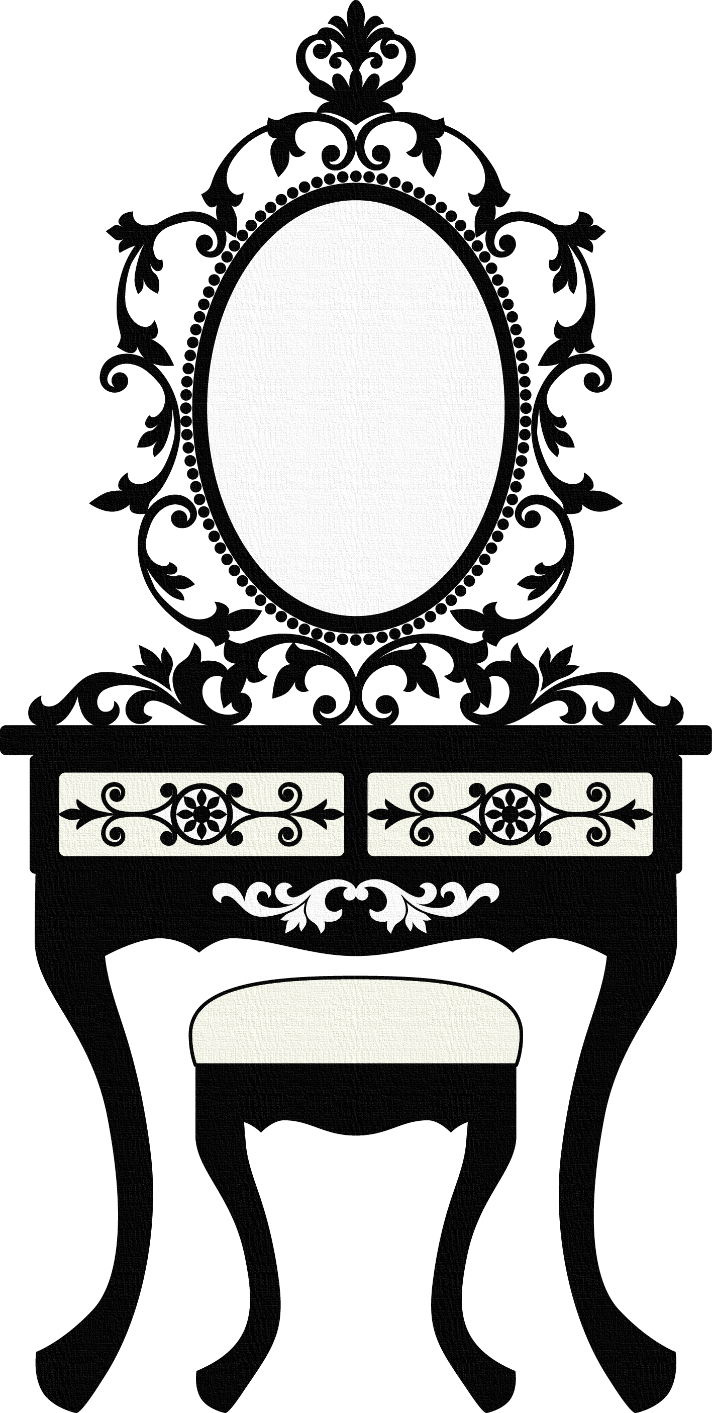 Ch B Png Coleccion Glamour Transfer Pinterest Dressing Table Png Vector Full Size Png Download Seekpng