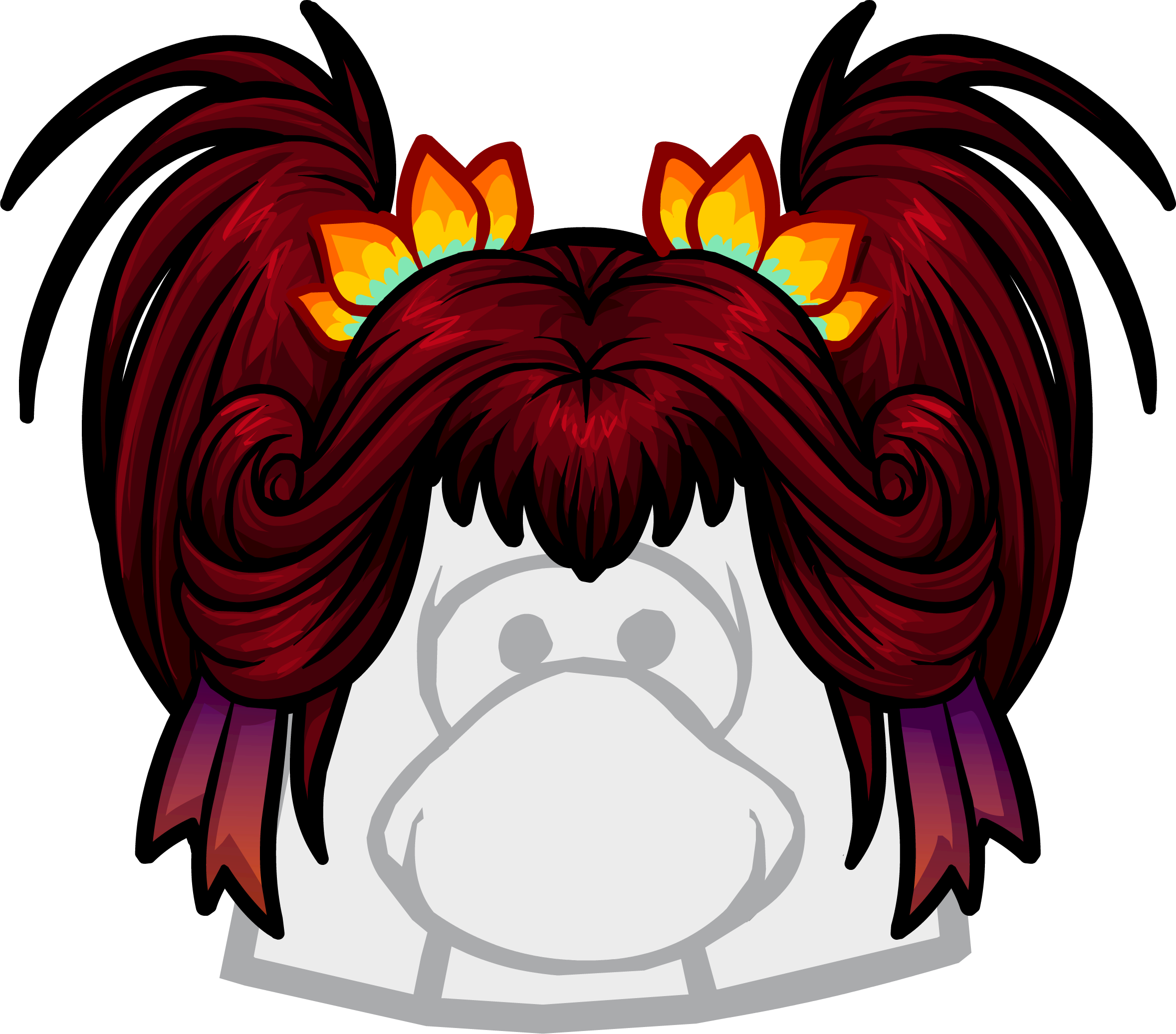 The Phoenix Icon 1115 - Club Penguin Fire Kimono (1179x1028), Png Download