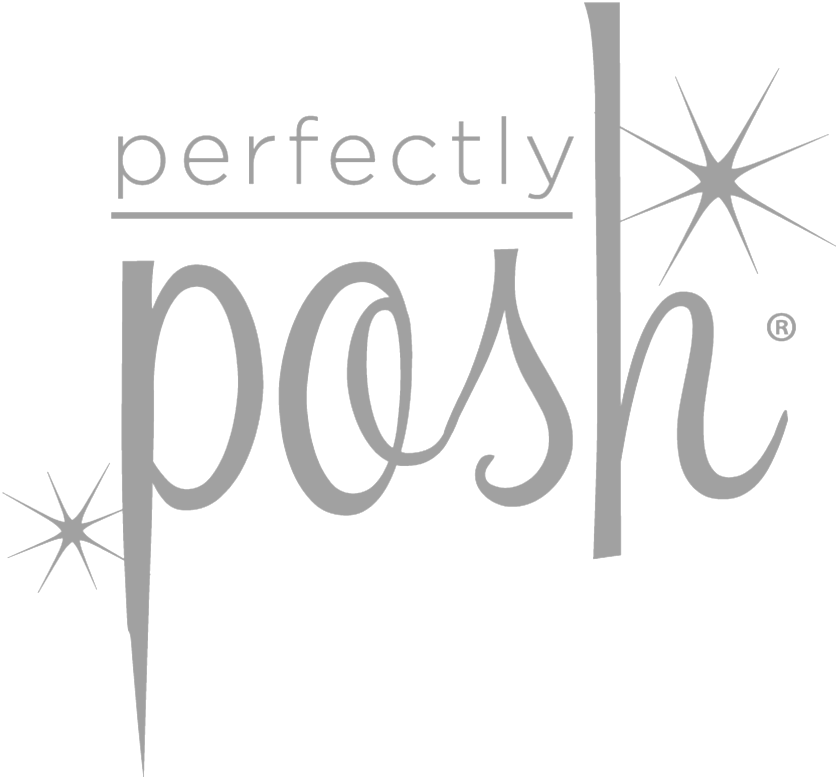 Grey Perfectly Posh - Perfectly Posh Logo (1000x1000), Png Download