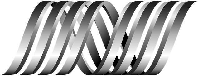 Logo Spiral Shiny Silver Glossy Course Geo - Silver Logo Png (680x340), Png Download