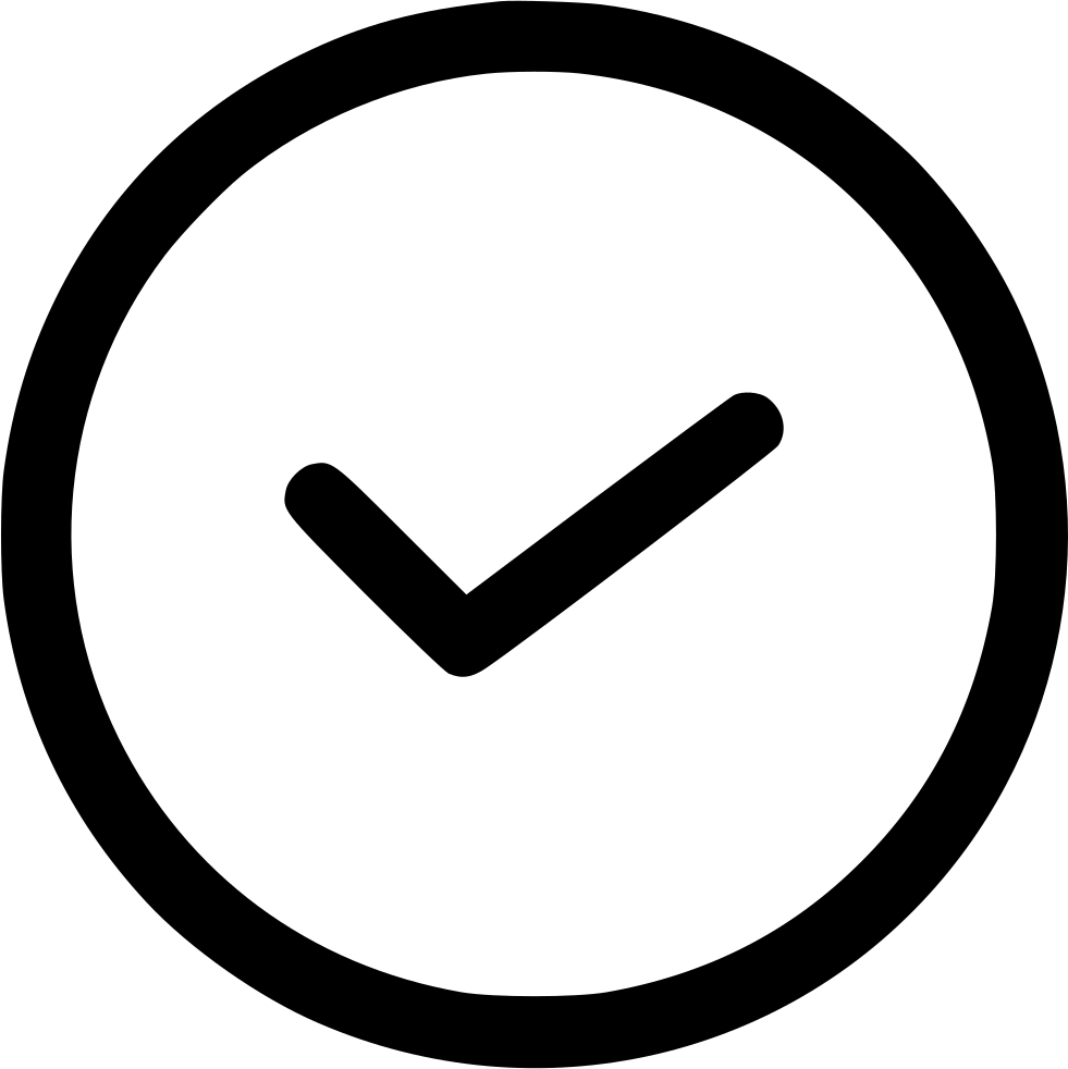 Check Verified Successful Accept Tick Yes Success Comments - Number 7 In Circle (981x982), Png Download