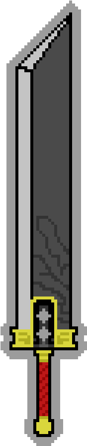 Crisis Core Buster Sword From Final Fantasy - Final Fantasy Vii (450x1200), Png Download
