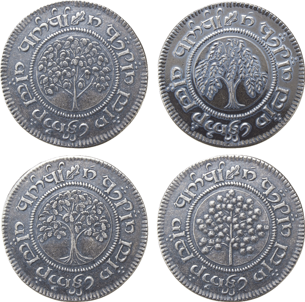 Lotr - Hobbit Set #2 - The Shire Deluxe Set Of Four Coins (1024x1024), Png Download