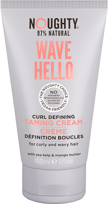 Wave Hello Curl Taming Cream - Noughty Haircare Noughty Wave Hello Curl Taming Cream (550x1300), Png Download