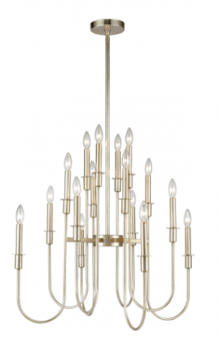See All Items From This Artisan - Mercer41 Aldersley 16-light Candle-style Chandelier (700x700), Png Download