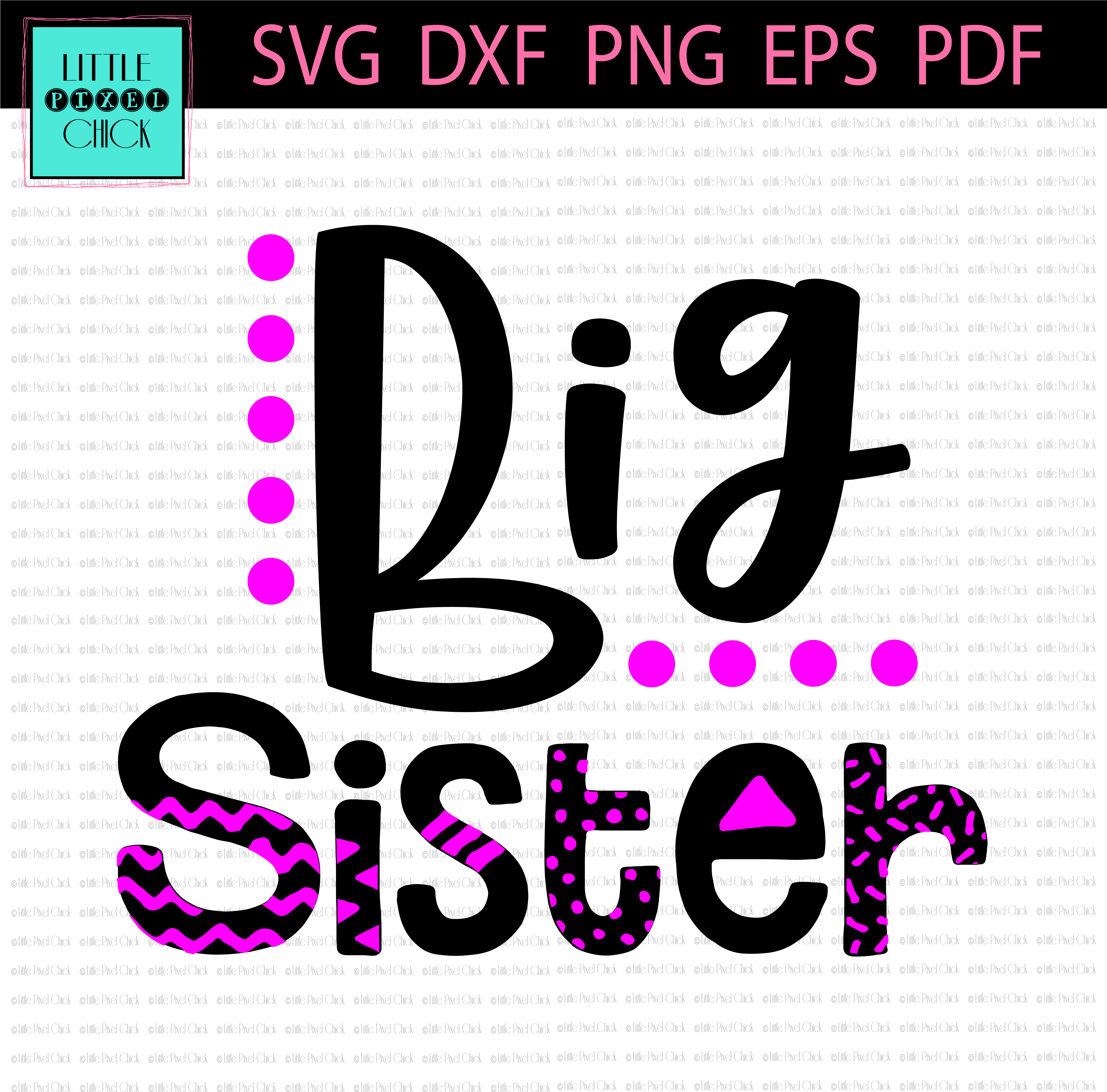 Big Sister - Beach Hair Don T Care Svg Free (5834x5834), Png Download