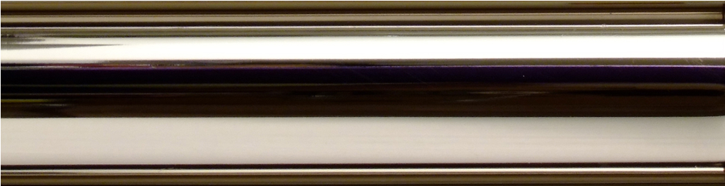 Polished Nickel - 25mm Metal Curtain Pole (1024x768), Png Download