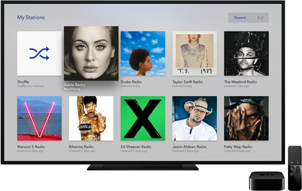 1822 Productmarketing Blog Stationlist - Apple Tv Music Now Playing (1200x843), Png Download