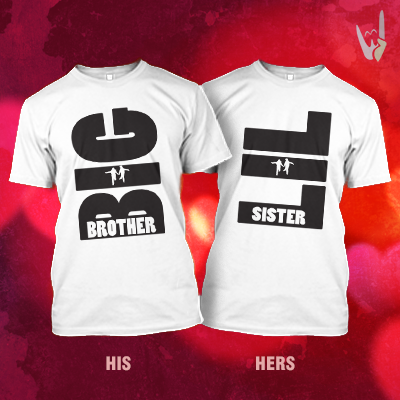 Big Brother And Little Sister Unisex Cotton T-shirt - Bro Sis T Shirts (400x400), Png Download