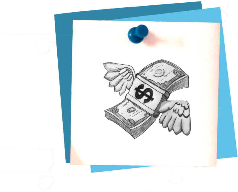 Venmo Note Blue (1000x717), Png Download