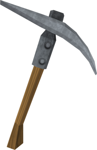 Iron Pickaxe - Mining Tool Png (326x500), Png Download