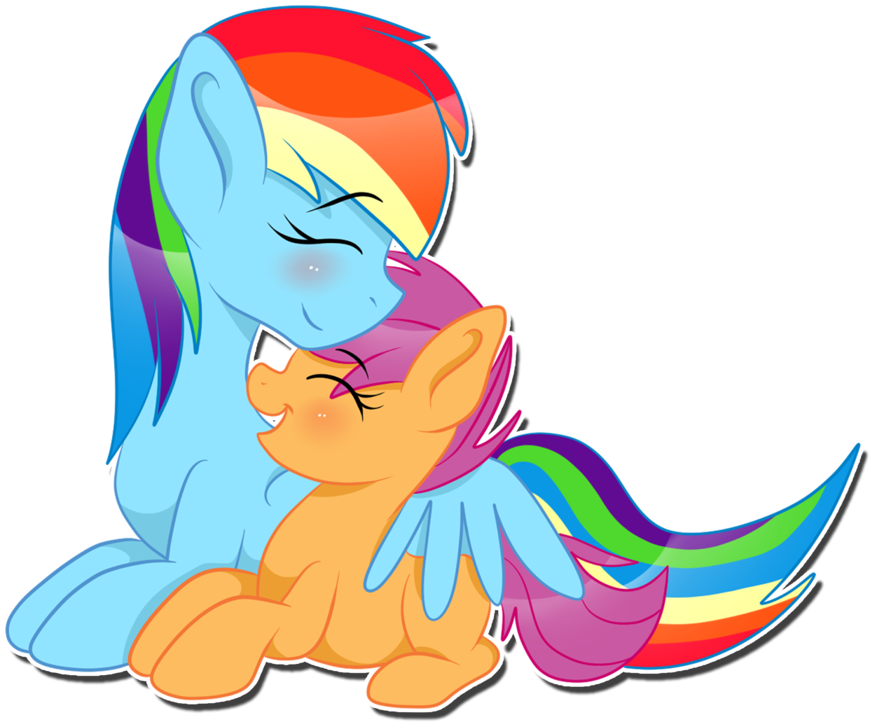 Rainbow Dash Pony Nose Mammal Vertebrate Fictional - My Little Pony Big Sisters (1600x1067), Png Download