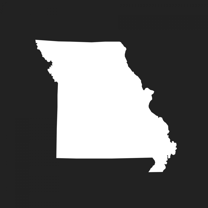 Residency - State Of Missouri White (864x864), Png Download