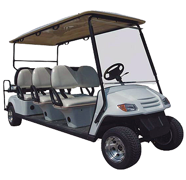Caddyman 8b 8 Seater Golf Car - Golf Cars Png (374x362), Png Download